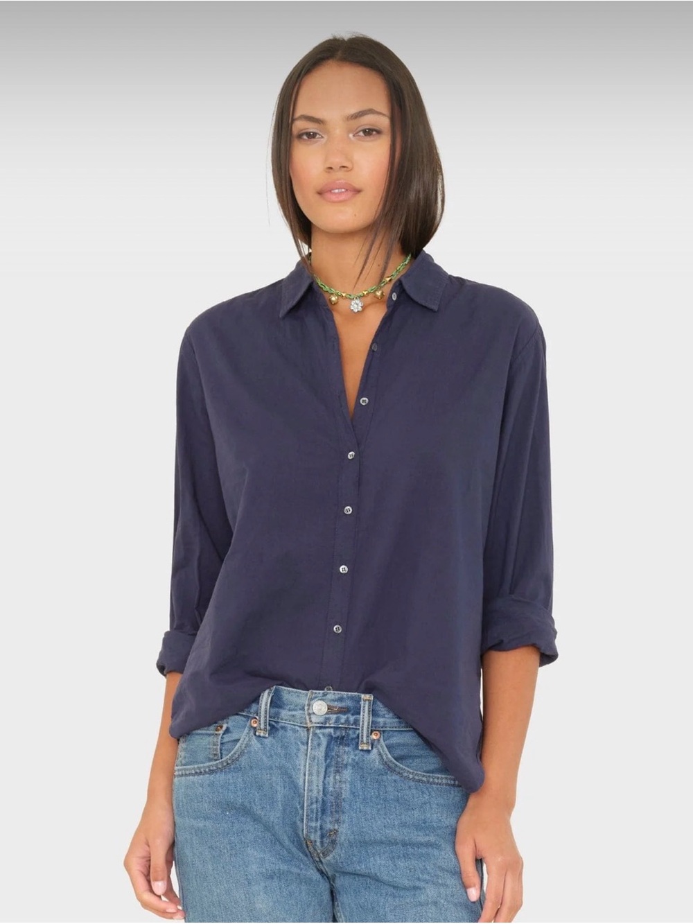 XiRENA Women's Navy Beau Shirt
